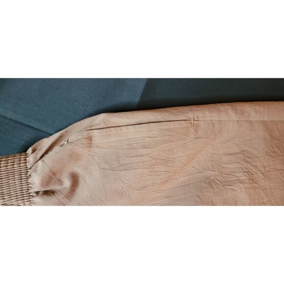 Bonworth 2 Piece Outfit Brown With Floral Embroidered Size Small, Top NWT - Picture 9 of 12